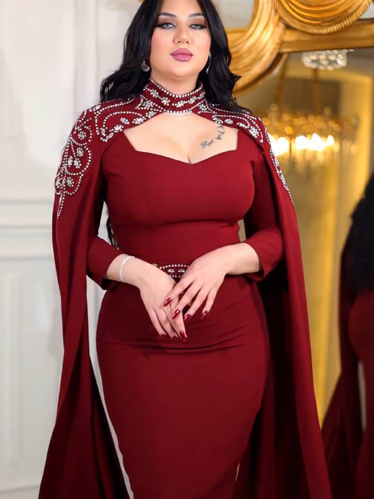 Arab Dress Rhinestone Dress Robe Dress